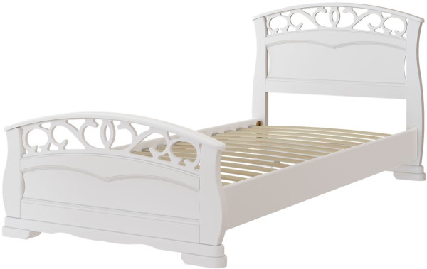 Фото Кровать односпальная Грация-1 (СМ 90х200) без основания с универсальными царгами от производителя Браво-мебель в Джанкое по цене 18&nbsp;520 ₽