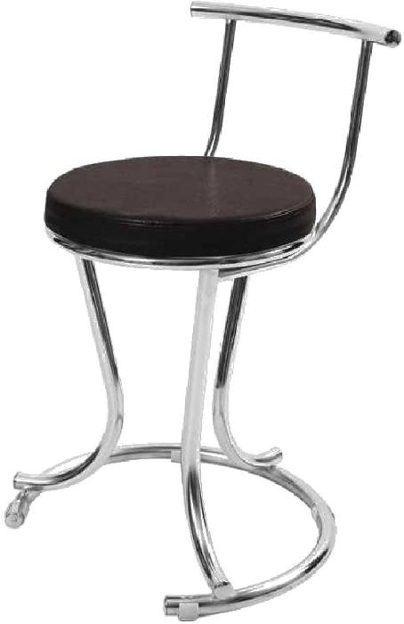 Стул Омега (хром) ( Обивка стула:кожзам , хром, 030 коричневый (Кристалл) ) Стул Омега (хром) ( Обивка стула:кожзам , хром, 030 коричневый (Кристалл) )