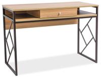 Стол компьютерный Signal Tablo B  (металл, мдф-дуб,  темно-коричневый (Signal) ) в Джанкое от производителя 