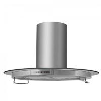 Вытяжка островная Tees 90 (900х900хh650(985)) (Материал Металл/Стекло , Цвет Металлик/Прозрачный) в Джанкое от производителя 