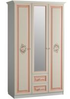 Шкаф Алиса (129) трехдверный с ящиками  (дуб саттер, крем,(Мебельсон)) в Джанкое от производителя 