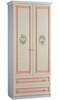 Шкаф Алиса (97) двухдверный с ящиками  (белый, крем,(Мебельсон)) в Джанкое от производителя 
