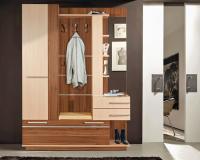 Прихожая Орфей (Цвет корпуса:ясень шимо темный-ясень шимо светлый, цвет фасада:ясень шимо темный-ясень шимо светлый, цвет обивки:молочный (Мебель Маркет) ) в Джанкое от производителя 
