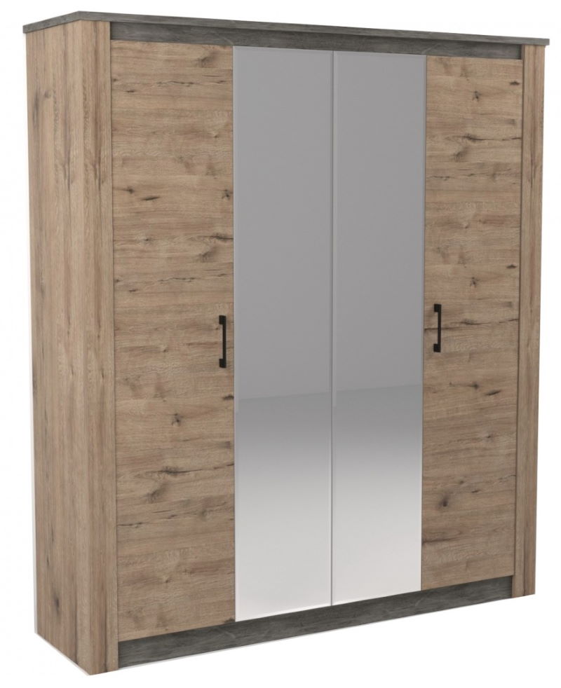 Фото Шкаф Денвер (192) четырехдверный от производителя СБК в Джанкое по цене 46&nbsp;000 ₽