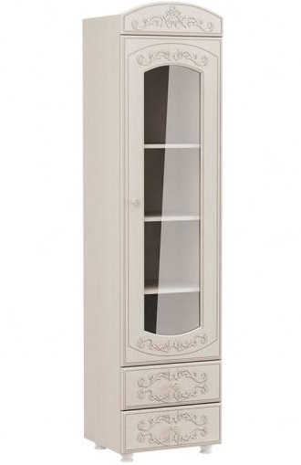 Фото Шкаф-пенал Каролина со стеклом от производителя Олмеко в Джанкое по цене 17 850 ₽