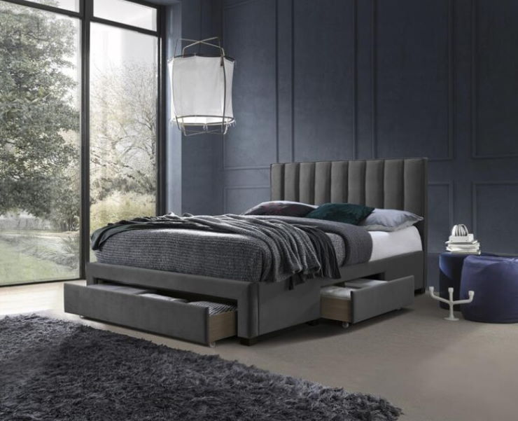 Фото Кровать двуспальная Halmar Grace (СМ 160х200) c ортопедическим основанием от производителя Halmar  в Джанкое по цене 62 380 ₽