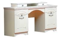 Стол туалетный Ольга-10  (лдсп, лдсп-белый,  белый, жемчужный ясень (Фант-мебель) ) в Джанкое от производителя 