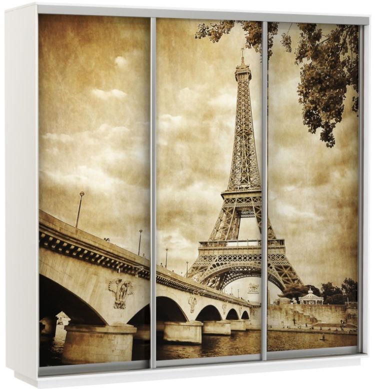 Фото Шкаф-купе Экспресс Трио Фото (2,1х0,6х2,4 - 3 двери) от производителя Мебельная компания Е1 в Джанкое по цене 56 220 ₽