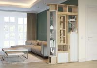 Шкаф-перегородка Венеция (дуб ривьера-рамух белый (Гранд Кволити) ) в Джанкое от производителя 