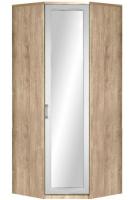 Шкаф Ивушка-10 (91) с зеркалом угловой (черный ясень , акация белая,(Марибель)) в Джанкое от производителя 