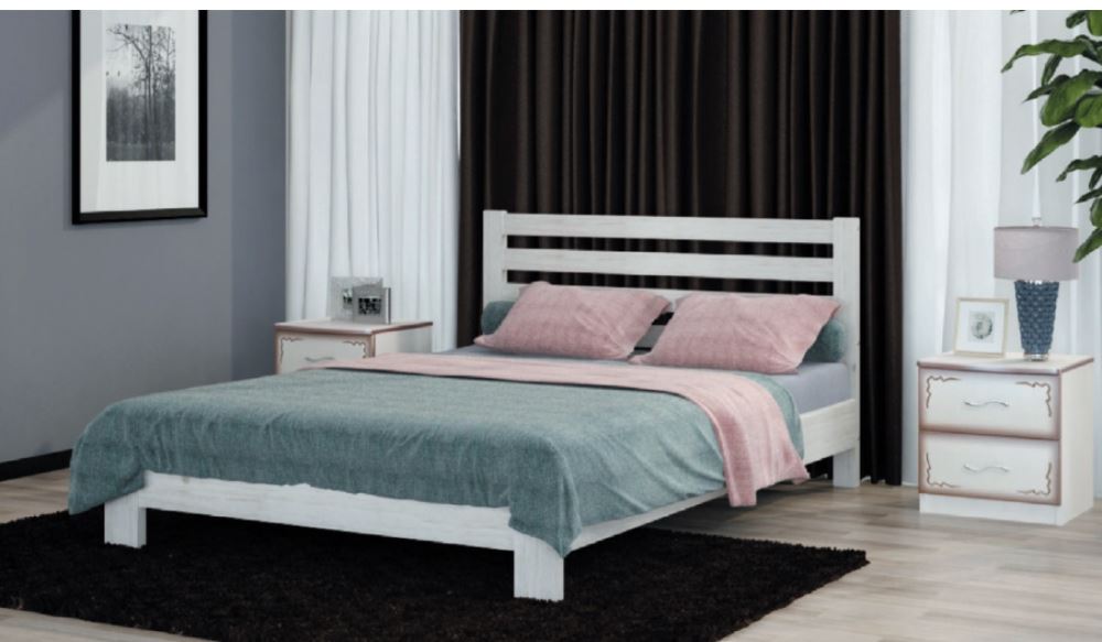 Фото Кровать односпальная Вероника (СМ 120х200) без основания с универсальными царгами от производителя Браво-мебель в Джанкое по цене 13 750 ₽