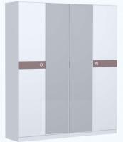 Шкаф для одежды Саманта СМ11А (дуб седан, дуб седан-кремовый,(Заречье)) в Джанкое от производителя 