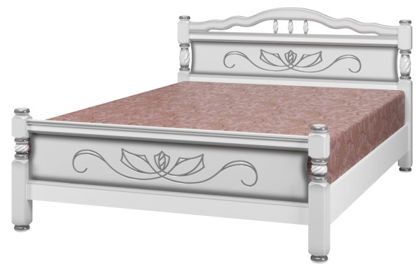 Фото Кровать односпальная Карина-5 (СМ 120х200) без основания с универсальными царгами от производителя Браво-мебель в Джанкое по цене 16&nbsp;840 ₽