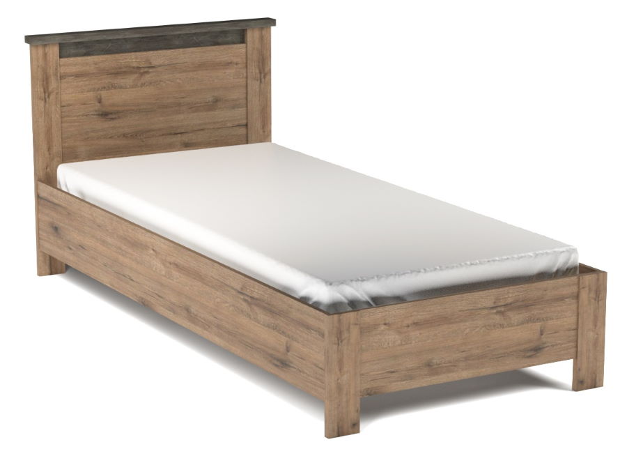 Фото Кровать односпальная Денвер (СМ 90х200) без основания от производителя СБК в Джанкое по цене 10&nbsp;560 ₽