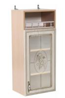 Фото kukhonnye-shkafy-so-steklom кухня анжелика шкаф навесной шкн400пв (92) производитель 