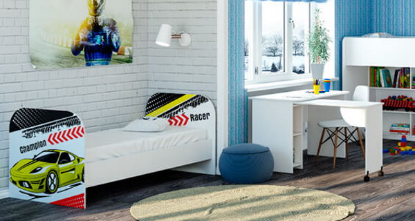 Фото Кровать детская Тойс КР-08 (СМ 80х180) от производителя БТС  в Джанкое по цене 10 440 ₽