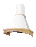 Вытяжка купольная Gretta (M) 60 (600х535хh895(1125)) (Материал Металл/Дерево , Цвет Бежевый/Неокрашено) в Джанкое от производителя 