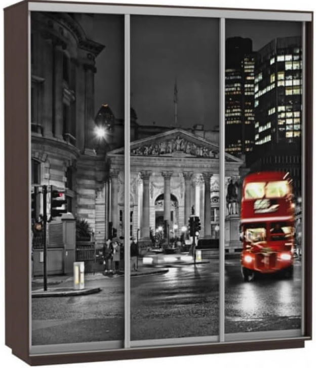 Фото Шкаф-купе Экспресс Трио Фото (1,8х0,6х2,2 - 3 двери) от производителя Мебельная компания Е1 в Джанкое по цене 44&nbsp;410 ₽