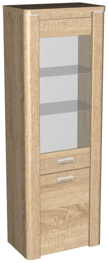 Фото Пенал со стеклом высокий Магнолия ГМ-03 от производителя СБК в Джанкое по цене 19&nbsp;830 ₽