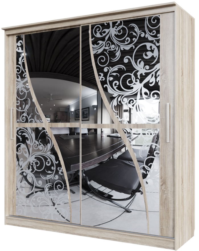 Фото Шкаф-купе №19 Волна (1,5 - 2 двери) от производителя SV-мебель в Джанкое по цене 33 560 ₽