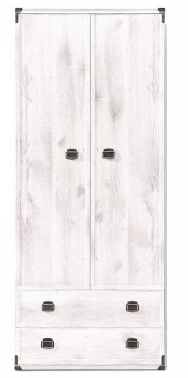 Фото Шкаф Индиана JSZFN2D2S (80) двухдверный (с полками) от производителя Black Red White (БРВ) в Джанкое по цене 28&nbsp;400 ₽
