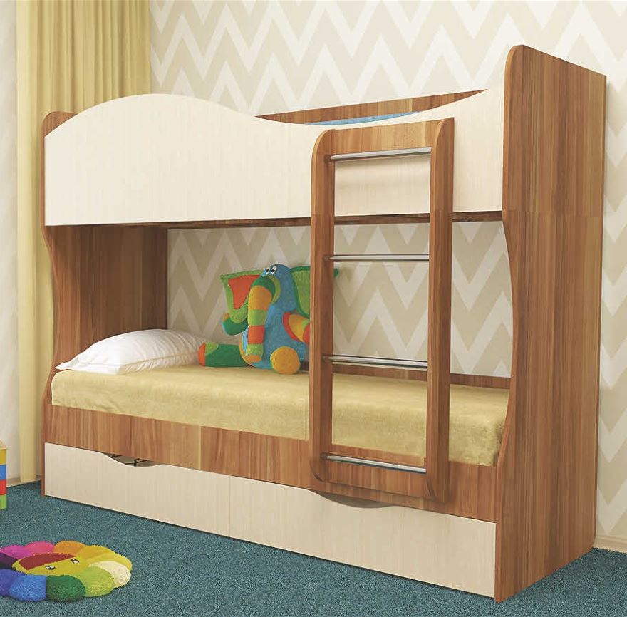 Фото Кровать 2-х ярусная Кузя (СМ 80х200) от производителя Пирамида в Джанкое по цене 20&nbsp;430 ₽