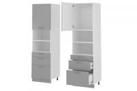 Кухня Бронкс пенал П-63 (белый, бетон,(Леко)) в Джанкое от производителя 