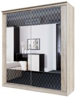 Шкаф-купе №19 Классик черный (2,0 - 2 двери) в интернет магазине Планета Комфорта Фото shkaf-kupe-v-spalnyu шкаф-купе №19 классик черный (2,0 - 2 двери) производитель SV-мебель