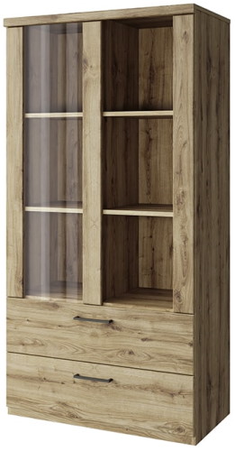 Фото Шкаф с витриной 1V2S3N Дорсет (Doorset) от производителя Анрэкс в Джанкое по цене 17 680 ₽