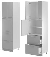 Кухня Монс пенал ПСВ-62 (белый, графит,(Леко)) в Джанкое от производителя 