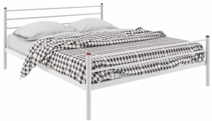 Фото Кровать двуспальная Милана Plus (СМ 140х190) трубка металл от производителя Милсон в Джанкое по цене 13 080 ₽