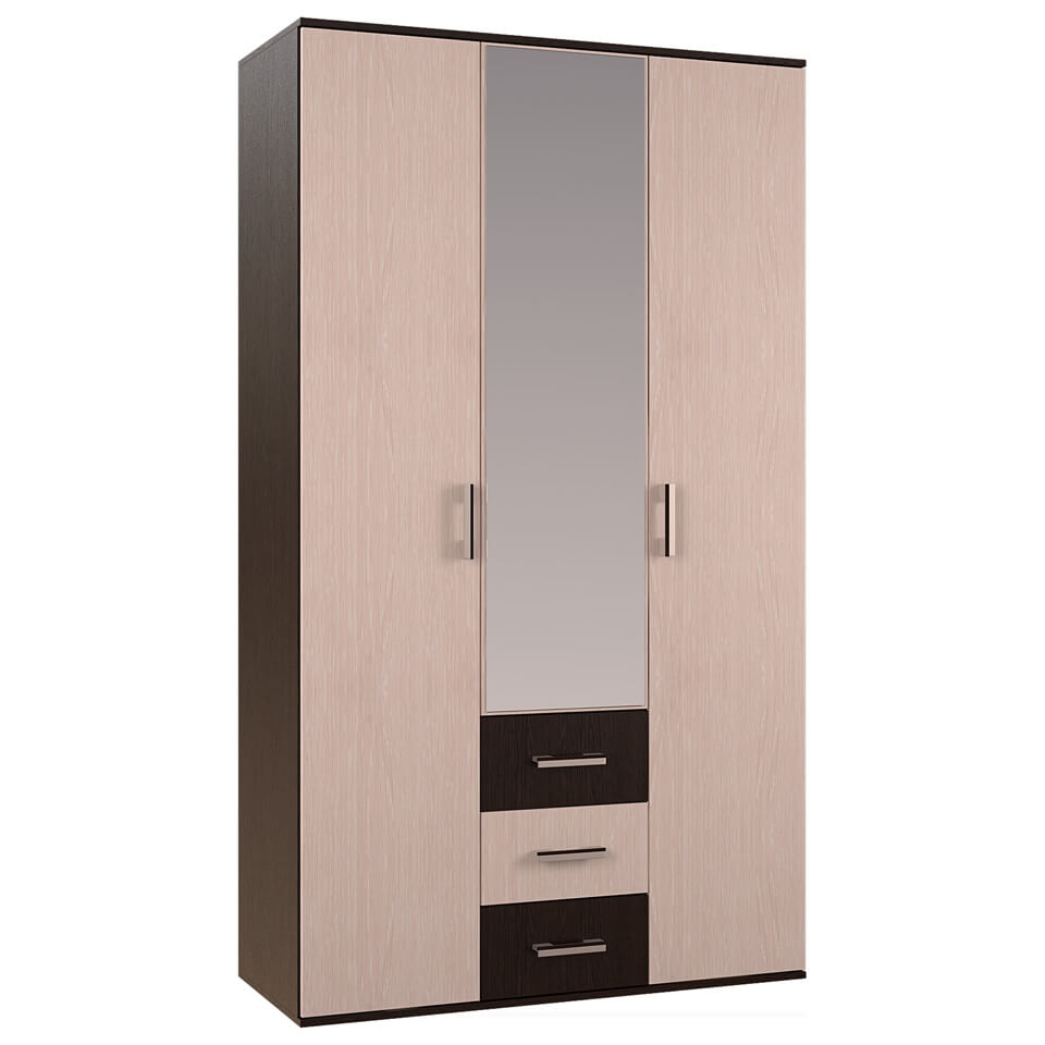 Фото Шкаф Белла (120) трехдверный  от производителя БТС  в Джанкое по цене 13&nbsp;310 ₽