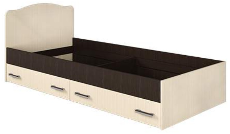 Фото Кровать односпальная с ящиками Светлана (СМ 90х190) без основания от производителя Мебель Маркет в Джанкое по цене 10&nbsp;300 ₽