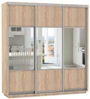 Шкаф-купе Экспресс Трио Комби (2,1х0,6х2,2 - 3 двери) в интернет магазине Планета Комфорта Фото shkaf-kupe-v-prikhozhuyu шкаф-купе экспресс трио комби (2,1х0,6х2,2 - 3 двери) производитель Мебельная компания Е1