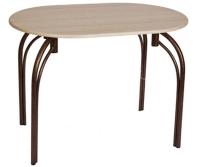 Стол обеденный Марсель (металл, мдф-ясень шимо темный,  медный антик (Бител) ) в Джанкое от производителя 