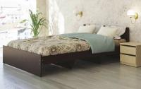 Кровать двуспальная К-12 (СМ 140х200) комплектуется настилом ( 140х200 , ЛДСП , венге , без подъемного мех. , без ящиков , без матраса (Ромис) ) в Джанкое от производителя 