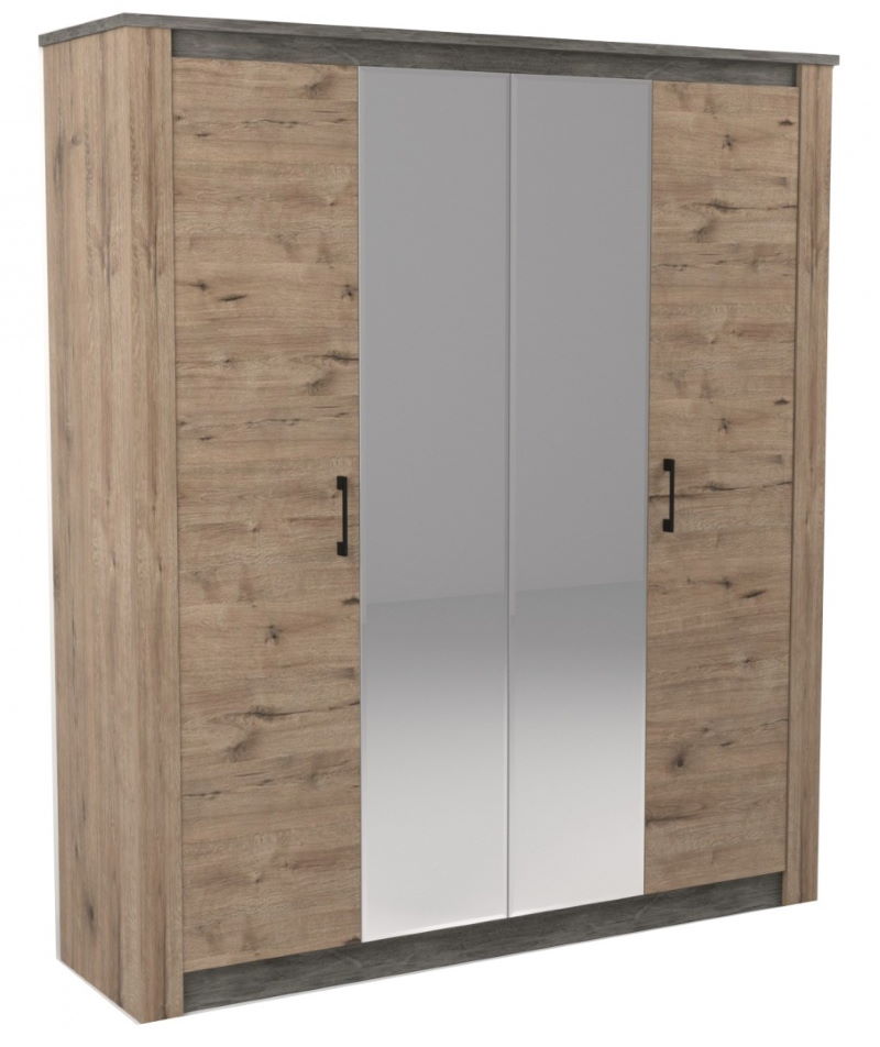 Фото Шкаф Денвер 2300 (192) четырехдверный от производителя СБК в Джанкое по цене 47 450 ₽