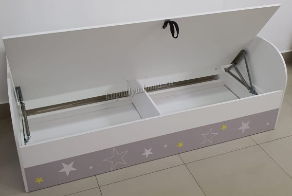 Фото Кровать детская Трио КРП-01 (СМ 80х186) с подъемным механизмом от производителя Мебелони в Джанкое по цене 16 180 ₽