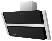 Вытяжка наклонная Ravensbourne 90 (896х243хh775(1055)) (Материал Металл/Стекло , Цвет Металлик/Черный) в Джанкое от производителя 