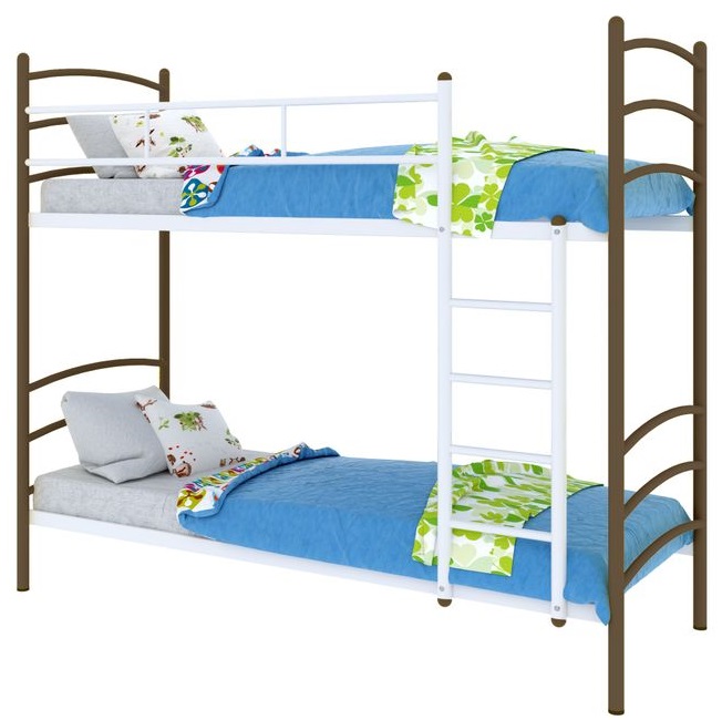 Фото Кровать двухъярусная Милана Duo (СМ 90х190) трубка металл от производителя Милсон в Джанкое по цене 16&nbsp;460 ₽