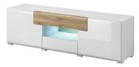 Комод TV-2D2S typ 41 Toledo (белый, белый глянец-дуб san remo светлый (Helvetia) ) в Джанкое от производителя 