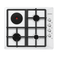 Варочная поверхность комбинированная 4-х комф. MEHE 64 97 (590х520) (Материал Металл , цвет белый) в Джанкое от производителя в интернет магазине Планета Комфорта Варочная поверхность комбинированная 4-х комф. MEHE 64 97 (590х520) (Материал Металл , цвет белый) в Джанкое от производителя