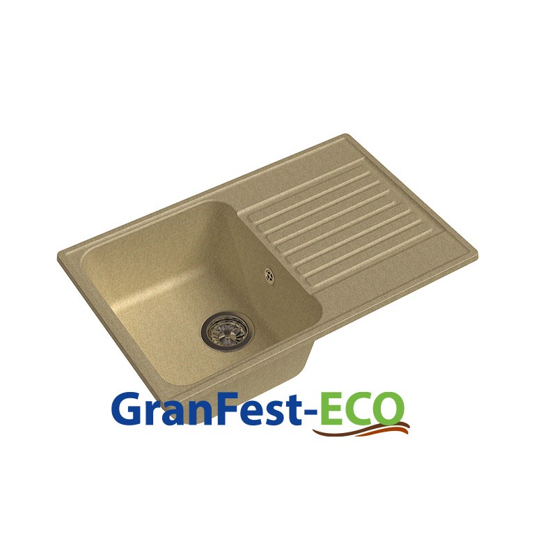 Фото Мойка Granfest eco-78 (ГР 740х480хh200) (шир.ящ.min 720) без сифона от производителя Granfest в Джанкое по цене 3 650 ₽