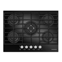 Варочная поверхность газовая 5-ти комф. MGHG 75 13 (690х520) (Материал Стеклокерамика , Цвет Черный) в Джанкое от производителя 