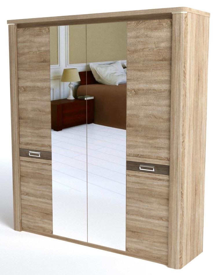 Фото Шкаф Магнолия (205) четырехдверный от производителя СБК в Джанкое по цене 43 150 ₽