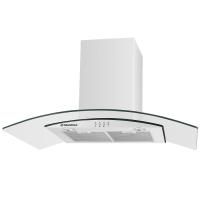 Вытяжка купольная Ancona plus 90 (900х500хh500(980)) (Материал Металл/Стекло , Цвет Белый/Прозрачный) в Джанкое от производителя 