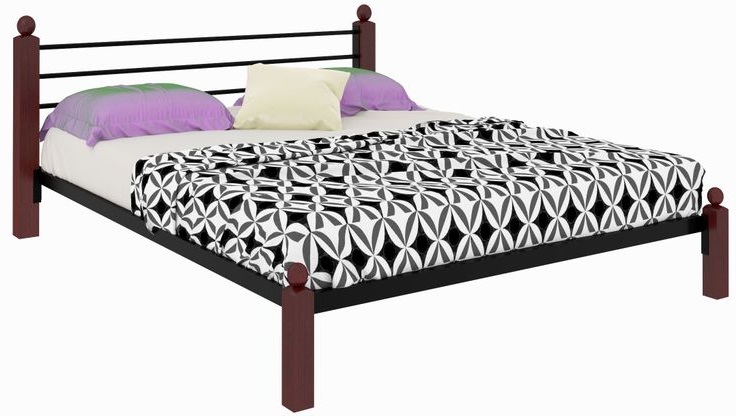 Фото Кровать двуспальная Милана Lux (СМ 140х200) трубка металл от производителя Милсон в Джанкое по цене 18 750 ₽