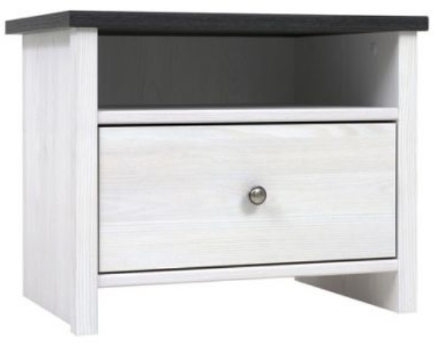 Фото Тумба прикроватная Порто KOM1S/50 от производителя Black Red White (БРВ) в Джанкое по цене 5 960 ₽