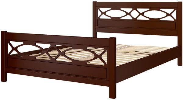 Фото Кровать двуспальная Лоренса (СМ 160х200) без основания с универсальными царгами от производителя Браво-мебель в Джанкое по цене 19 500 ₽