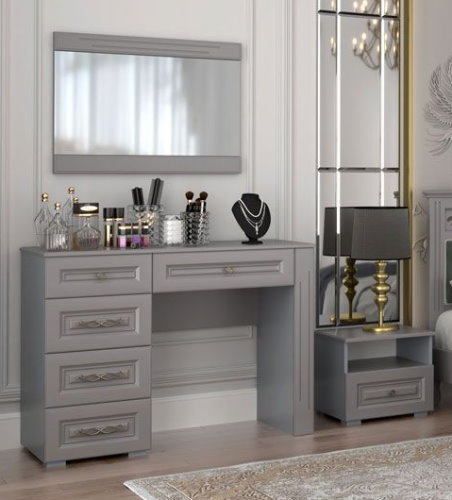 Фото Зеркало настенное Олимп с декоративными планками от производителя Браво-мебель в Джанкое по цене 4&nbsp;420 ₽